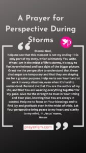 A Prayer for Perspective During Storms