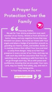 A Prayer for Protection Over the Family