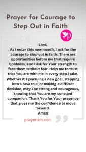 Prayer for Courage to Step Out in Faith