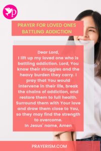 Prayer for Loved Ones Battling Addiction