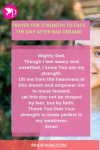 Prayer for Strength to Face the Day After Bad Dreams