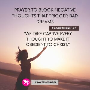 Prayer to Block Negative Thoughts That Trigger Bad Dreams