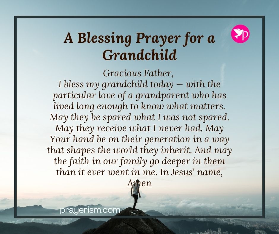 A Blessing Prayer for a Grandchild