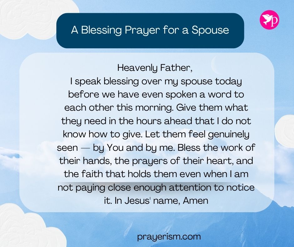 A Blessing Prayer for a Spouse