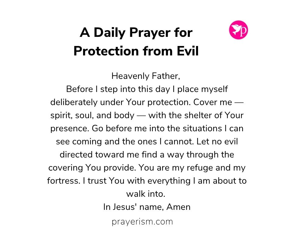 A Daily Prayer for Protection from Evil
