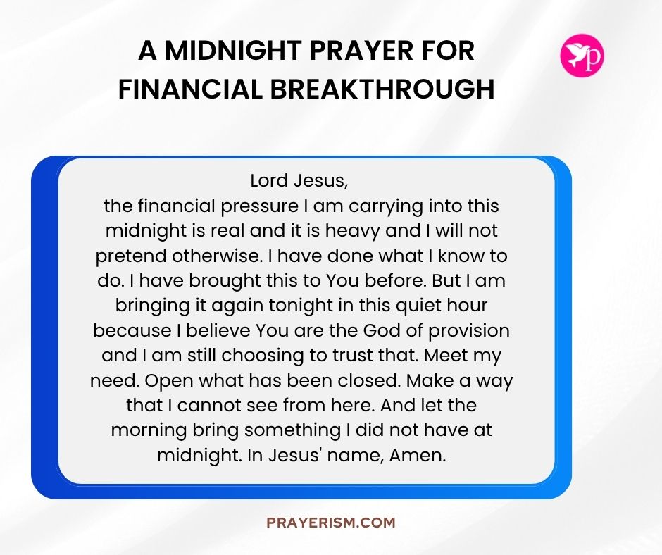 A Midnight Prayer for Financial Breakthrough