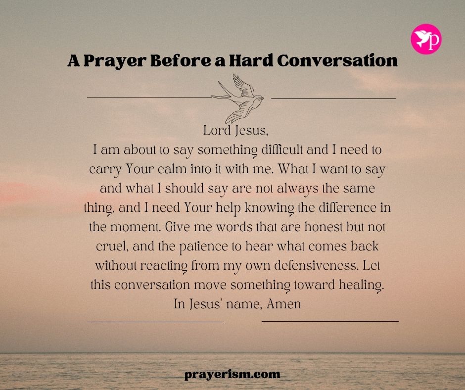 A Prayer Before a Hard Conversation