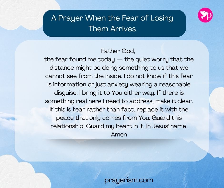 A Prayer When the Fear of Losing Them Arrives