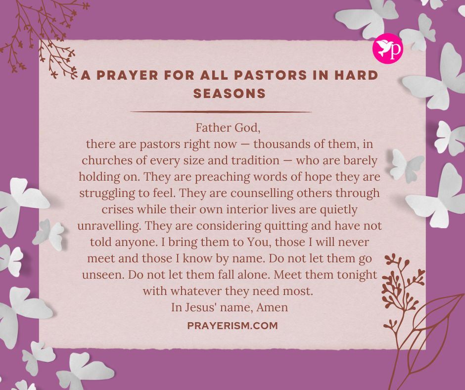 A Prayer for All Pastors in Hard Seasons
