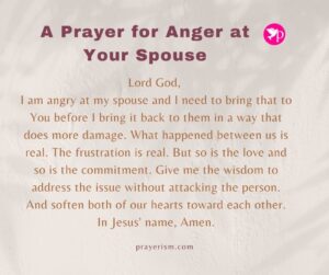 A Prayer for Anger at Your Spouse