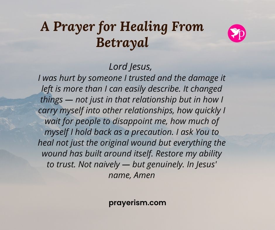 A Prayer for Healing From Betrayal