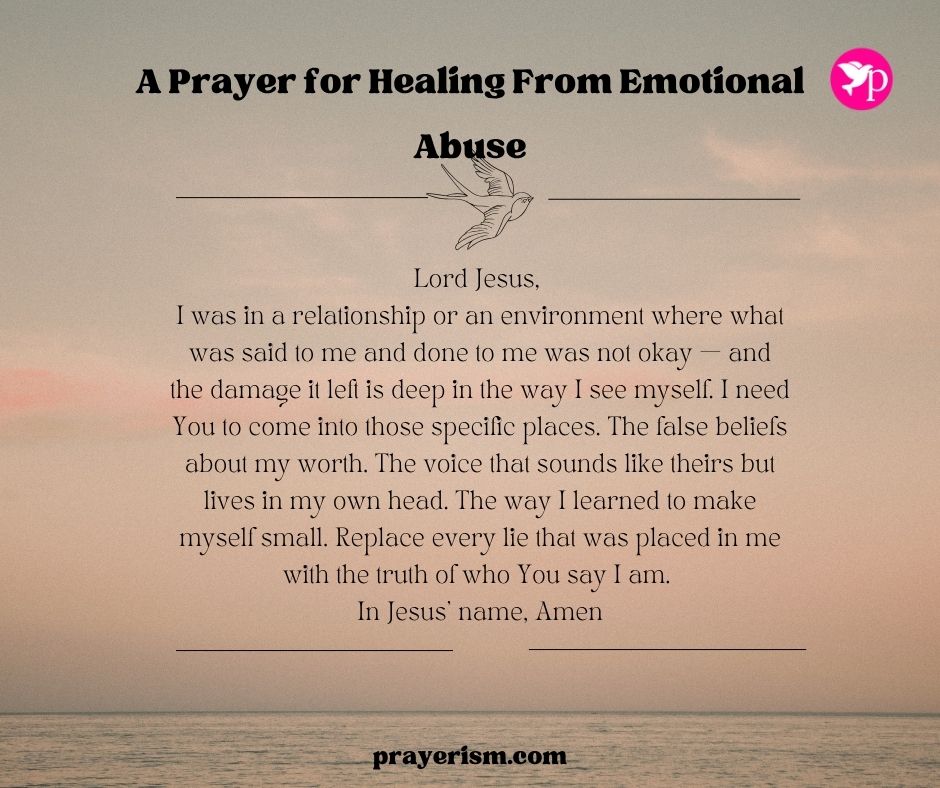 A Prayer for Healing From Emotional Abuse