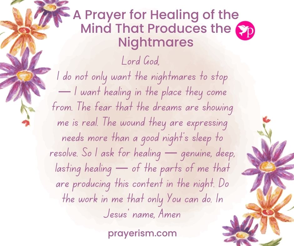 A Prayer for Healing of the Mind That Produces the Nightmares