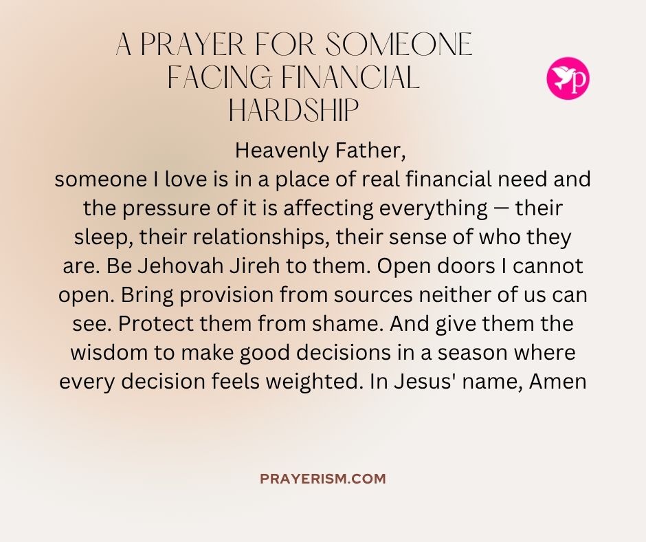 A Prayer for Someone Facing Financial Hardship