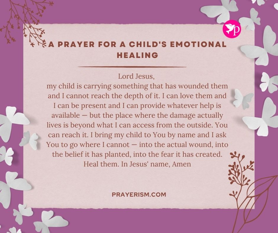 A Prayer for a Child's Emotional Healing