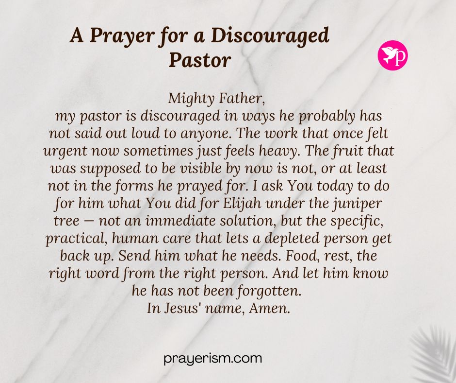 A Prayer for a Discouraged Pastor
