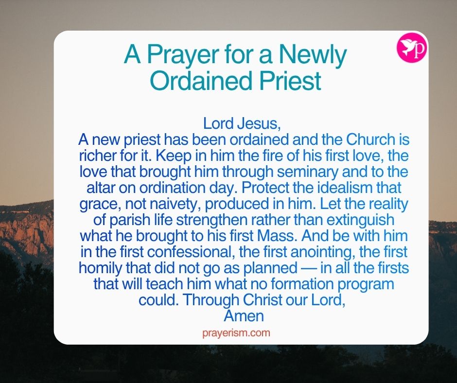 A Prayer for a Newly Ordained Priest