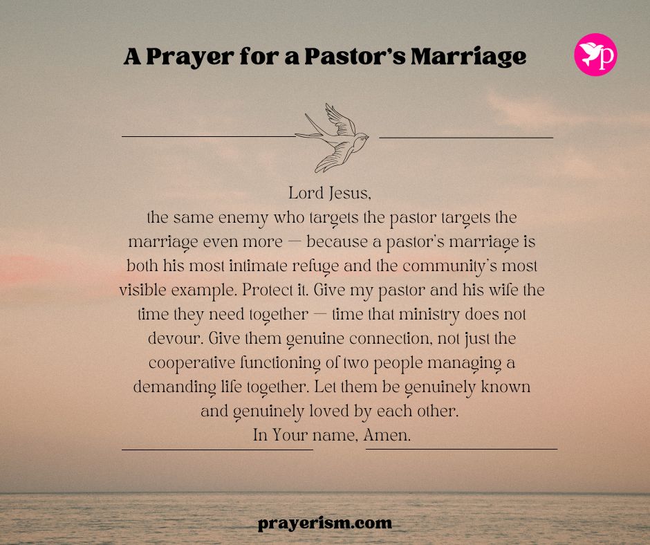 A Prayer for a Pastor's Marriage
