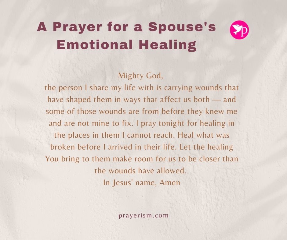 A Prayer for a Spouse's Emotional Healing