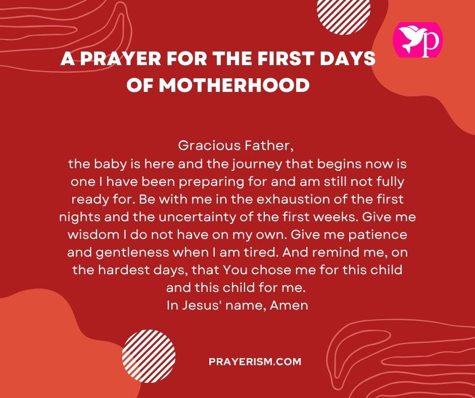 A Prayer for the First Days of Motherhood