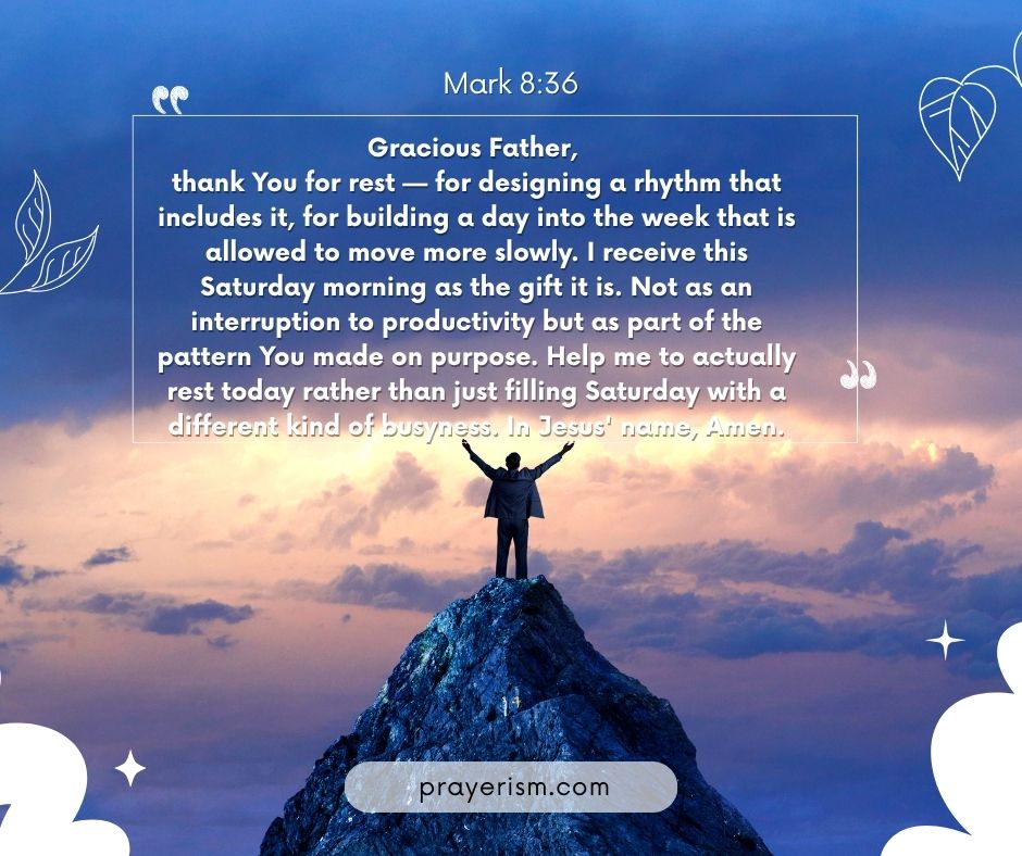 A Prayer of Thanks for the Gift of Rest