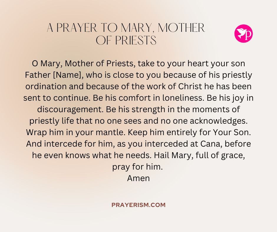 A Prayer to Mary, Mother of Priests